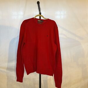 Polo Ralph Lauren Red Crewneck Sweater Size L